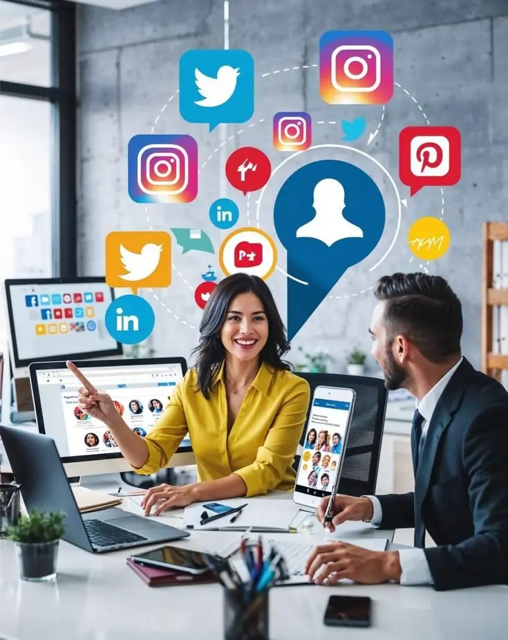 Grow business with social media marketing using content, ads, and audience engagement strategies